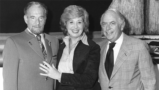 Lloyd E. Rigler, Beverly Sills and Lawrence E. Deutsch